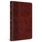 ESV Large Print Thinline Bible (TruTone, Burgundy/Red, Timeless Design)