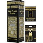 Esved Kabe Örtüsü Kokusu 400ML Sprey ve Kabe Örtüsü Kokusu 8 ml Araba Kokusu Cam Şişe ve Kabe Örtüsü Alkolsüz Esans 3ml - Dini