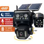 Esvision 4mp Ptz Wifi Güvenlik Kamerası | Gece Görüşlü | Ses ve Görüntü Kaydı | Hareket Bildirimi - Siyah - Gri