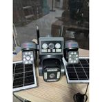 Esvision GÜNEŞ ENERJİLİ E SİMLİ 4 KAMERALI 4K ULTRA HD 8 MP KAMERA RETRO - Gri - Siyah