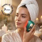 Eşya Dünyası Akıllı Ems Titreşimli Masaj Tarağı - Kırmızı Işık Terapili Yüz ve Saç Derisi Masaj Aleti - Anti-Aging Şarjlı Bakım Aparatı - Çok Renkli