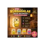 Eşya Dünyası Sevimli Kurbağa Karakterli 3 Ledli Gece Lambası - 0.5W Tasarruflu Prize Takılan Bebek Çocuk Odası Lambası