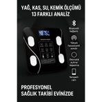 Eşya Dünyası Yağ Kas Değerlerini Ölçen Profesyonel Bluetooth Bağlantılı Baskül Kişisel Verileri Gösteren Tartı