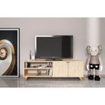 Esyah Tv Ünitesi Kapaklı Ve Raflı Modern Tv Sehpası -