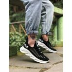 Et0602 Phantom Yüksek Taban Tarz Sneakers Siyah Beyaz Erkek Spor Ayakkabısı