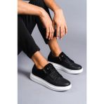 ET155 Warrior Bağcıklı ve Fermuarlı Cilt Süet Erkek Günlük Sneaker Ayakkabı Bt - Siyah - 0 - Siyah