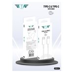 Eta Tech Iphone Uyumlu 15/16 Pro/max 45 Watt Yeni Nesil Usb-C To Usb-C Girişli Hızlı Şarj Kablosu