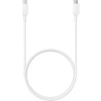 Eta Tech Samsung Galaxy S24 Uyumlu 45 Watt Hızlı Şarj Kablosu - Usb-C Kablo - Beyaz