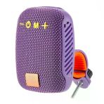 Etashop Bisiklet Bluetooth Hoparlör Taşınabilir Su Geçirmez Çift Bağlantı Fm Radyo Mor