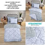 Ete Hometex Tek Kişilik Welsoft Uyku Seti - Açık Gri - 155 x 215