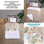 Ete Hometex Tek Kişilik Welsoft Uyku Seti - Bej - Ekru - 155 x 215