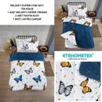 Ete Hometex Tek Kişilik Welsoft Uyku Seti - Mavi - Beyaz - 155 x 215