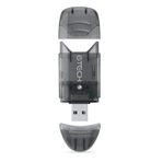 eTECH Collection USB 2.0 SD/SDHC/SDXC Bellek Kartı Okuyucu/Yazıcı - Destek SanDisk Kingston 256GB 128GB 64GB 32GB 16GB SDXC Ultra Extreme SDHC (SADECE Kart Okuyucu, Hafıza Kartı Yok) (Siyah, 1 Paket)