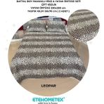 Etehometex Battal Boy Pamuklu Kapitoneli Yatak Örtüsü Seti - Bej - Açık Kahve - 230 x 250 cm