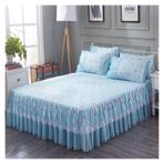 Etek Fırfırlı Yatak Eteği, Dantel Yatak Eteği Yastık Kılıfı Yatak Takımı Fitted Sheet Çok Renkli Çoklu Boyutlar 3'lü Paket(19,200x220cm 3pcs set)