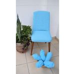 Eteksiz Bürümcük Sandalye Kılıfı,6'lı Set
