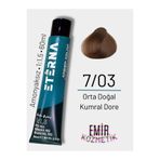 ETERNA Amonyaksız Doğal Saç Boyası - 7/03 Orta Doğal Kumral Dore