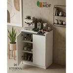 Eterna Mobilya Kapaklı, Raflı Kahve Köşesi | Kapaklı, Raflı Çok Amaçlı Dolap |kapaklı, Raflı Muftak Dolabı - Beyaz