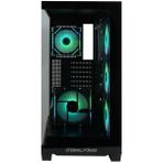 Eternal Power Pro X Tank Black With Power X EP 65 650 W Güç Kaynaklı RGB Fanlı Oyuncu Bilgisayar Kasası - Siyah