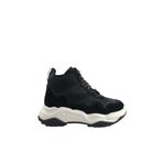 Eternal Shoes Hakiki Deri Siyah Chunky Wave Kadın Sneakers Siyah 36