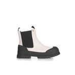 Eternal Shoes Lastikli Sıcak Astarlı Krem Kadın Deri Bot Krem 37