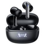 ETERNEXIS Gerçek Kablosuz Stereo Kulaklıklar S43A, Bluetooth 5.3, Aktif Gürültü Önleme ve Çevresel Gürültü Engelleme, 13mm Hoparlörler, LED Güç Ekranı, Akıllı Dokunmatik Kontrol, Otomatik Eşleştirme