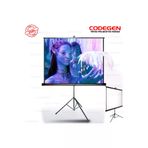 Ethab Giyim GLST6419-8144 Codegen Tx-18 Tripod Projeksiyon Perdesi 180X180 (Arkası Siyah Fonlu - Taşınabi - Glst6419-814