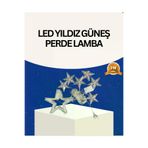 Ethab Giyim İç Mekan Uyumlu Yıldız Peri Led Perde 3X3 Metre - Glst8459-3471