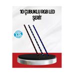 Ethab Giyim Kayan Yıldız Led Aydınlatma 10 Çubuk Dış Mekan Uyumlu - Glst9304-3051