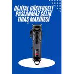 Ethab Giyim Profesyonel Saç Kesme Aleti Dijital Saç Sakal Tıraş Makinesi Uzun Ömürlü - Glst6342-8841