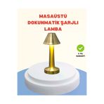 Ethab Giyim Şarjlı Masa Lambası 3 Işık Modu Kademesiz Karartma Metal Gövde - Glst8199-7360