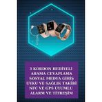 Ethab Ticaret Dijital Göstergeli Powerbank Bluetooth Kulaklık ve Yeni Nesil Amoled Ekran Akıll? - GL002V-7MAEI - Çok Renkli