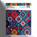 Ethnic Desing 3’lü 20x20 cm Tam Dijital İpek Baskılı Mikrofiber Gözlük Temizleme Bezi