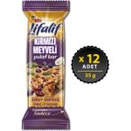 Eti 12x35 gr Lifalif Kırmızı Meyveli Yulaf Bar