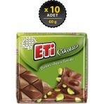 Eti Antep Fıstıklı Kare Çikolata 60 g x 10 Adet - 600 gr