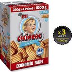 Eti Cicibebe 3x1000 gr Bebek Bisküvisi