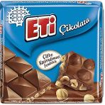 Eti Çikolata Çifte Kavrulmuş Fındıklı Sütlü Kare 60 G X 6 Adet