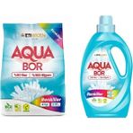 Eti Maden Aquabor Çamaşır Deterjanı 6 kg Toz Renkliler Için + 33 Yıkama Sıvı Aquabor Renkliler Için