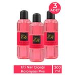 Eti Nar Çiçeği Kolonyası Pvc 200 Ml 3 Adet