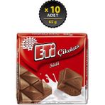 Eti Sütlü Kare Çikolata 65 g x 10 Adet - 650 gr