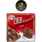 Eti Sütlü Kare Çikolata 65 g x 6 Adet - 70 gr