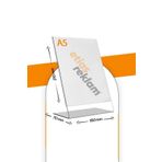 Etias Reklam A5 L Tipi Dikey Masa Üstü Pleksi Föylük / Broşürlük Şeffaf