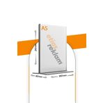 Etias Reklam A5 T Tipi Dikey Masa Üstü 10'lu Paket / Şeffaf Pleksi Föylük / Broşürlük