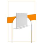 Etias Reklam A5 T Tipi Yatay Masa Üstü 10'lu Paket / 2.8 Mm Şeffaf Pleksi Föylük / Broşürlük