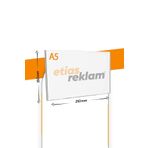 Etias Reklam A5 U Tipi Yatay Masa Üstü 2.8 Mm Şeffaf Pleksi Föylük / Broşürlük