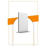 Etias Reklam A6 T Tipi Dikey Masa Üstü 2.8 Mm Şeffaf Pleksi Föylük / Broşürlük