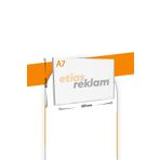 Etias Reklam A7 U Tipi Yatay 5'li Masa Üstü 2.8 mm Şeffaf Pleksi Föylük Broşürlük