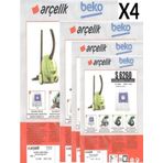 Eticaretarena 4 Paket 20 Adet Arçelik S 6260 Süpürge Modeli Toz Torbası S 6260