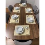 Etifa Tekstil Etifa 12 Parça Supla & Peçete Çeyiz Seti – 6 Kişilik Bej Supla Takımı, Leke Tutmaz - 32 x 44 cm