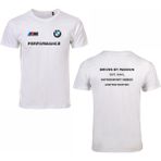 Etifa Tekstil Unisex Beyaz %100 Pamuk Regular Fit Tişört – Bmw Baskılı, Günlük & Spor T-Shirt - 2XL